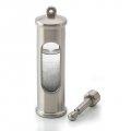 Traditional storm glass, stainless steel matt