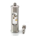 Galilei thermometer, stainless steel matt