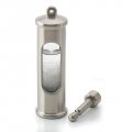 Traditional storm glass, stainless steel matt Edition with bracket
