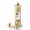 Galilei thermometer, brass lacquered